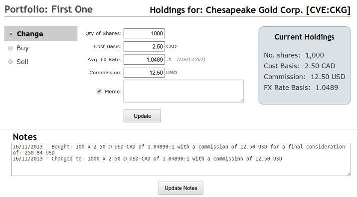 Portfolio Transactions